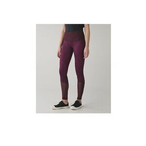 Lululemon Sweaty Endeavor Mesh Activewear Leggings - Tight Star Pixel Raspberry